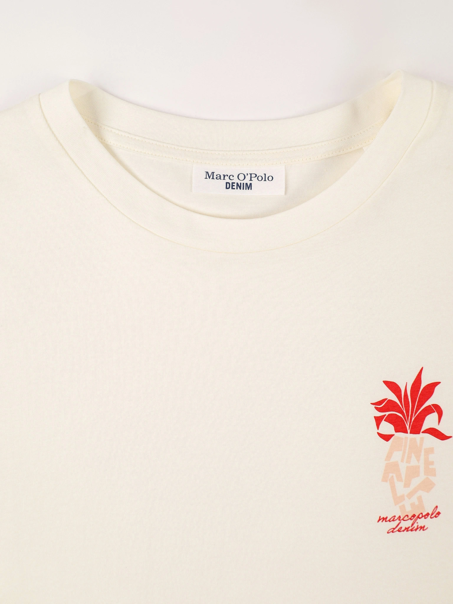 Футболка молочного цвета из хлопка